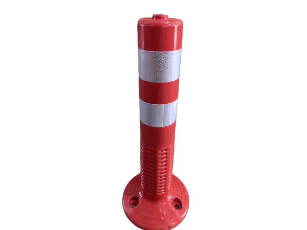 Κολωνάκι σήμανσης PU πολυουρεθάνης ύψος 50cm κόκκνο