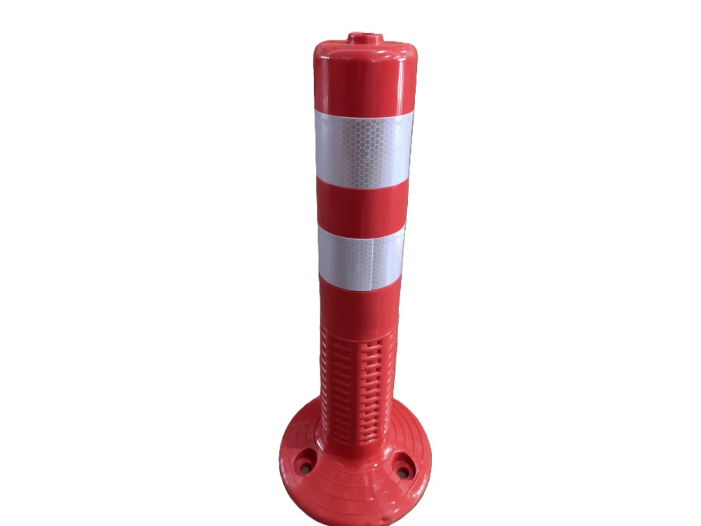 Κολωνάκι σήμανσης PU πολυουρεθάνης ύψος 50cm κόκκνο