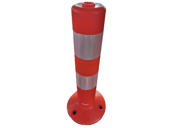 Κολωνάκι σήμανσης PE πλαστικό ύψος 45cm πορτοκαλί