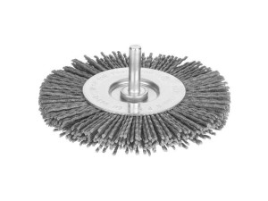 Βούρτσα νάυλον ίσια με άξονα 6mm Φ100mm