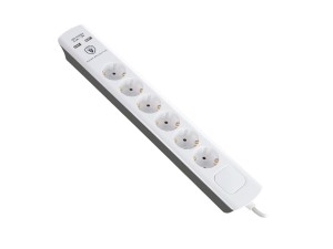 ΠΟΛΥΠΡΙΖΟ ΜΕ ΠΡΟΣΤΑΣΙΑ 6 ΘΕΣΕΩΝ 1,5m +2x USB